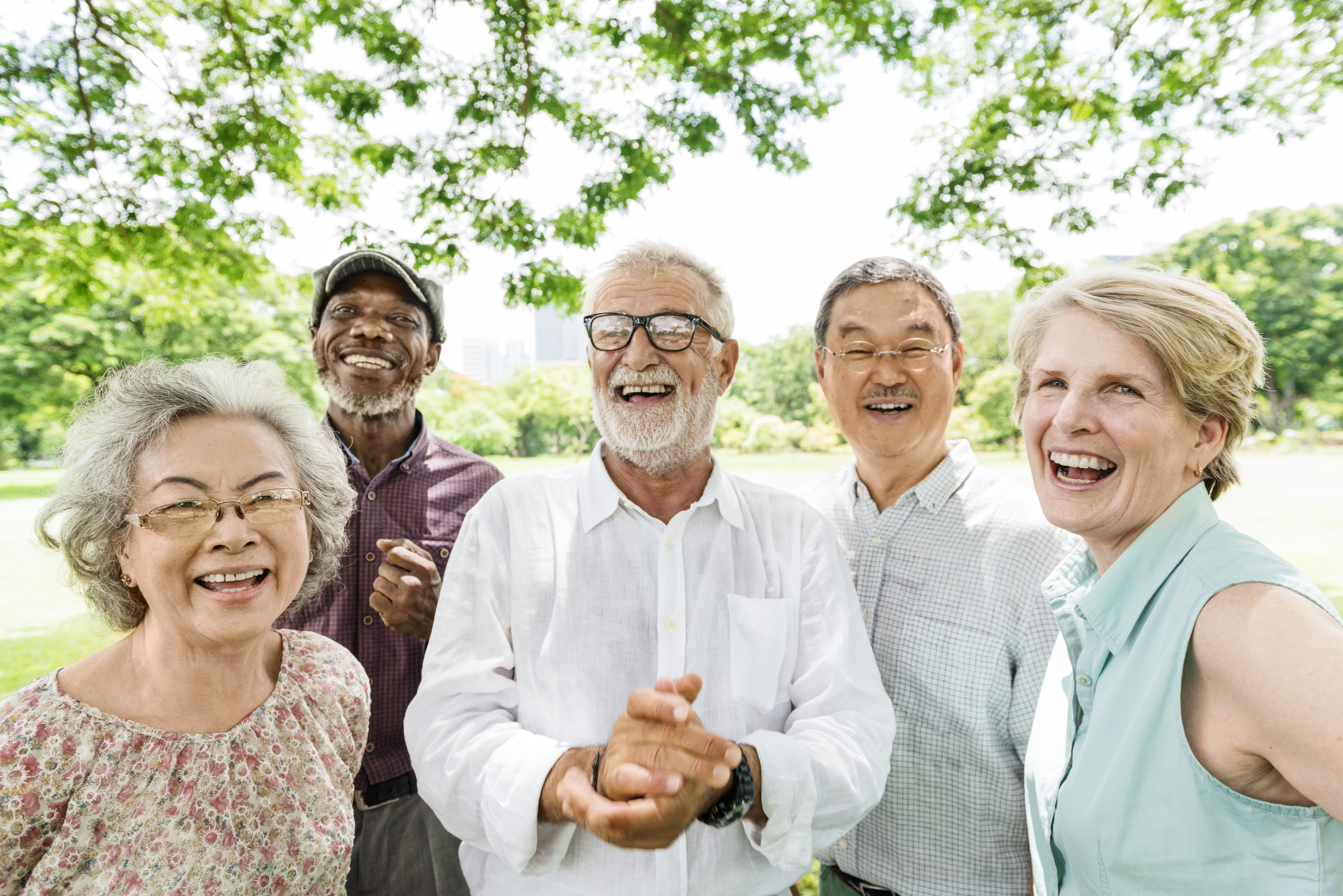 Groupe de personnes âgés