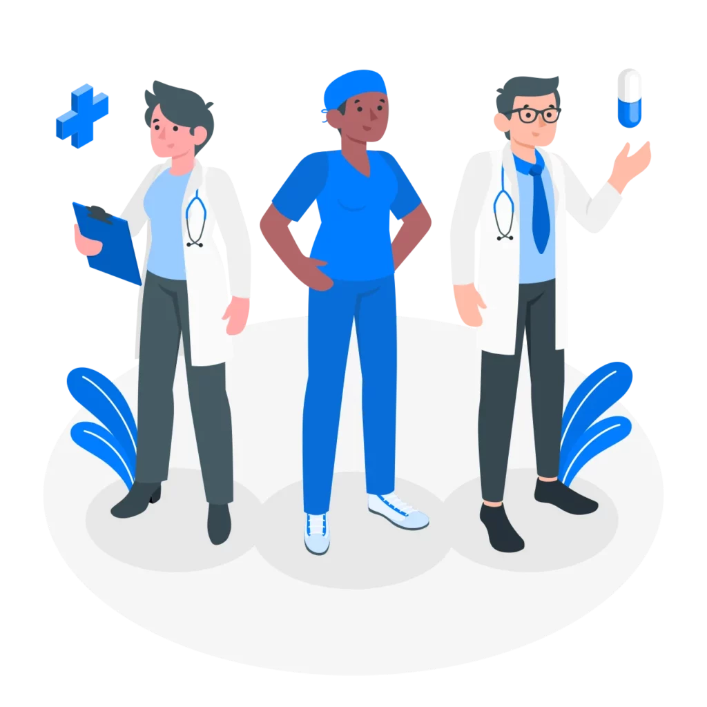 Illustration Equipe d'infirmier